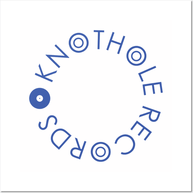 Knothole Records (Blue Text) Wall Art by JamieAlimorad